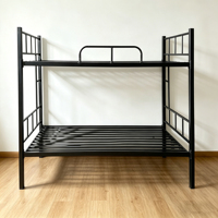 Lits superposés modernes en métal, taille double, en fer, convertibles, pour étudiants et adultes, lit de dortoir, directement de l'usine