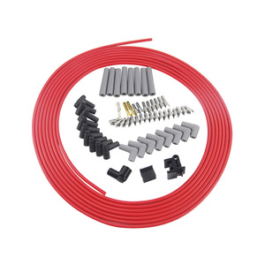 PQYRACING สายจุดระเบิด 8.5 มม. เส้นผ่านศูนย์กลาง 10 เมตร ยาว ซิลิโคนสีแดง สำหรับฟอร์ด รีโทร์ฟ อัพเกรด - Product Image 4