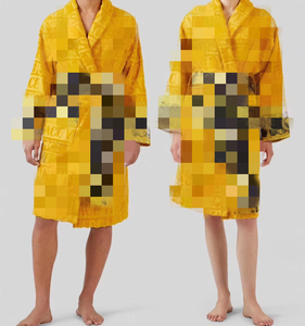 Accappatoio da <span class=keywords><strong>Donna</strong></span> di Lusso in Puro Cotone Jacquard <span class=keywords><strong>Pigiama</strong></span> Allure con Chiusura a Vita Elasticizzata Termico per uno Stile Estivo Notturno - Product Image 4