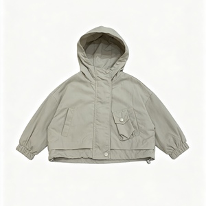 Nouvelle veste à capuche unisexe pour enfants 2026 - Manteau coupe-vent minimaliste avec poches fonctionnelles pour le printemps et l'automne - Product Image 2