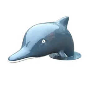 玻璃钢海豚雕像玻璃纤维动物雕像主题公园模型