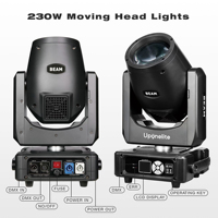 Profesional Sharpy Rgb Led Spot bombillas incandescentes 7R Beam 230 luces de cabeza móvil para Disco Dj 230W luces de escenario