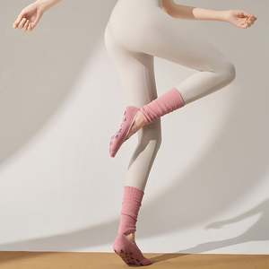 New Style <b>Long</b> Yoga Socks for Women Anti-<b>slip</b> Professional Pilates Socks Calf Socks - Product Image 2