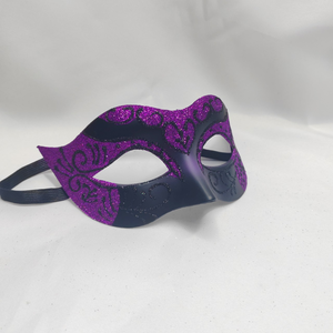Máscara de Fiesta de Disfraces de <span class=keywords><strong>Halloween</strong></span> Simple, Media <span class=keywords><strong>Cara</strong></span>, <span class=keywords><strong>Pintada</strong></span> a Mano, Morada, Negra, Roja, Multicolor, para Hombres y Mujeres - Product Image 2