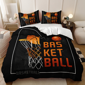 Thoải Mái Polyester Vải Thể Thao Bóng Rổ Chàng Trai Bộ Đồ Giường Set Teen Duvet Cover Set - Product Image 4