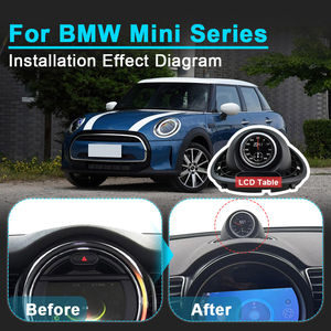 Navihua - Reloj de Coche LCD Mejorado, Reloj Central para el Tablero Interior, Brújula, Medidor Electrónico de Tiempo para BMW Mini F54 F55 F56 F57 - Product Image 6
