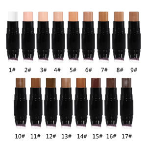 Stik Highlighter Kontur Dua Sisi Tahan Air Concealer Cair Tahan Lama untuk Peningkatan Riasan Wajah Fitur Pengontrol Minyak - Product Image 1