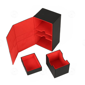 กล่องใส่การ์ดสะสมหนัง PU พรีเมียม พร้อมช่องใส่ลูกเต๋า แบบ OEM - Product Image 3
