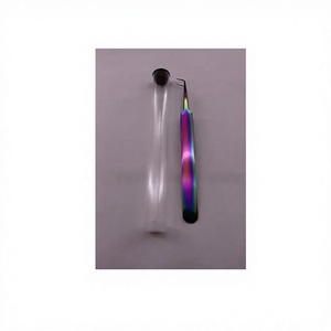 Pince à épiler professionnelle de précision en acier inoxydable plaqué or 10 mm avec capuchon de protection, outil de beauté de Princeton Tools - Product Image 1