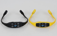 Casque de natation à conduction osseuse H904 pour sports aquatiques, écouteurs d'entraînement, communication, étanche IPX-8, filaire, LED, batterie
