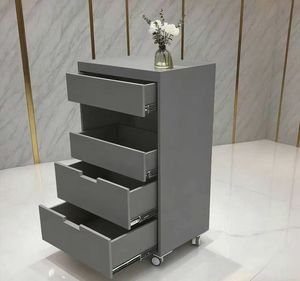 Chariot de rangement pour salon de beauté, pour instruments de broderie et de mise en forme des cils, chariot à outils à pousser à la main - Product Image 1