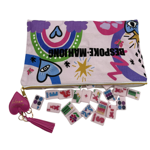 Tuiles <span class=keywords><strong>de</strong></span> Mahjong Rose Marshmallow Personnalisées, Breloques Porte-Bonheur, Luxe Moderne, Acrylique Sculpté Double Face, Idéal pour les Réunions entre Amis, Vente au Détail et en Gros - Product Image 4