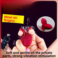 Homedollar Shock Ring Finger Wear Jumping pour application mobile, télécommande vibrante, accessoires sexuels doux pour la masturbation féminine