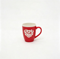 Groothandel Europa Stijl Romantische Liefdeshart Letter Bone China Koffieserviezen YOU ME Patroon Valentijnspaar Cadeau voor Bruiloft