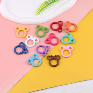 Anillos de Resorte de Dibujos Animados, Llaveros Metálicos Coloridos, Accesorios DIY para Bolsos - Product Image 5
