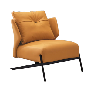 Modern Italy Style <b>Reclining</b> <b>Leather</b> Living Room <b>Chair</b> with Leisure Armchair Design for Villa Lounge - Product Image 2