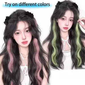 Fashionable Highlight Elf Ear 2Pcs Synthetic Wig Sweet Princess Head <b>Bow</b> <b>Clip</b>-on Curly Hair Ponytail Wig for Women - Product Image 5