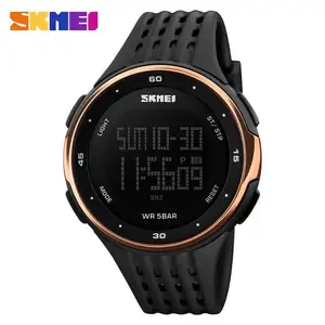 SKMEI 1219 special Chinese men digital watch original Rubber strap water resist Multi function character Casual wrist watch