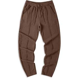 กางเกงเข้ารูปแบบลำลองของผู้ชาย2025ผ้าถักเนื้อหยาบมีซิปรูดตกแต่งกระเป๋ายืดได้น้ำหนักเบา - Product Image 4