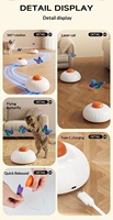 Jouet pour chat intelligent en plastique, boîte papillon avec lumière laser, rotation électrique, auto-entretenant, pour garder votre chat amusé