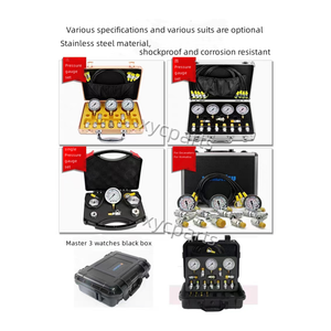 掘削機油圧ゲージテスト検出器精密圧力測定ボックス2層5ゲージ4パイプ11ジョイント10 - Product Image 3