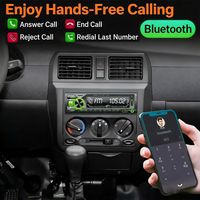 Système audio stéréo MP3 pour voiture, autoradio, écran LCD, amplificateur haute puissance 7388, 4 canaux RCA