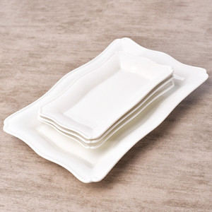 Assiettes en céramique à trois étages, à bord ondulé, en fer forgé, pour fruits et pâtisseries, vente en gros d'usine, personnalisables, très demandées - Product Image 5