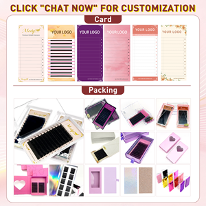 ถาดขนตาสีดำด้านแบบขายส่ง ทำด้วยมือ 0.03 0.05 0.07 ขนตาแคชเมียร์แบบวอลลุ่ม ต่อขนตา แบรนด์ส่วนตัว พร้อมโลโก้ตามสั่ง - Product Image 6