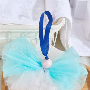 OEM Soft PE Schaum netz Loufa Bad Schwamm Dusche Bubble Maker Bouquet Ball Peeling Scrub ber E16 Kunden spezifische Schneid verarbeitung - Product Image 4