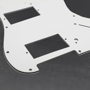 Pickguard <span class=keywords><strong>Stratocaster</strong></span> HH à 11 trous en PVC 3 plis, plaque anti-rayures ST Double Humbucker, compatible avec les <span class=keywords><strong>Stratocaster</strong></span> Fender américaines et mexicaines - Product Image 2