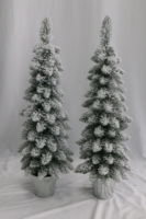 90CM 2PCS-Set Stehende Basis Künstliche PVC Zeder Weihnachts baum Custom ized Mini Snowy Home Decoration