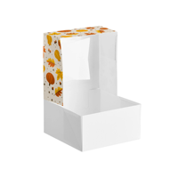 Boîtes d'emballage personnalisées pour biscuits avec fenêtre transparente pour biscuits et desserts de boulangerie