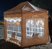 Tente pliante double couche pop-up robuste avec parois latérales, auvent imperméable pour événements extérieurs en tissu Oxford – Vente en gros
