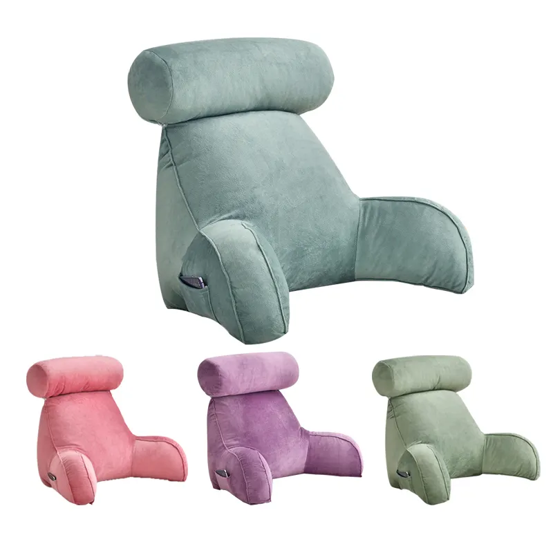 Wholesale Bed TV Sofa Relax Back Care Cushion Arm Rest Holder Reading Pillow for Kids Adult