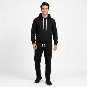 High Quality Custom Logo Hooded Long Sportswear Sets Casual Style Wholesale tracksuit for man, 100% cotton - Product Image 1