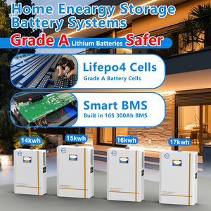 Thông minh <span class=keywords><strong>LCD</strong></span> 15kwh powerwall pin lithium 51.2V 280ah 100Ah treo tường nhà 48V 5kwh năng lượng mặt trời lưu trữ năng lượng LiFePO4 Pin - Product Image 3