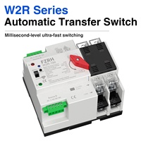 FALIANG AC DC WiFi Smart Remote Control W2R 2P 220V PC 63A Waktu Transfer <4ms ATS Saklar Transfer Otomatis Daya Ganda