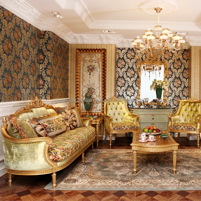 Canapé de siège de luxe de style arabe, canapé en tissu de style arabe marocain
