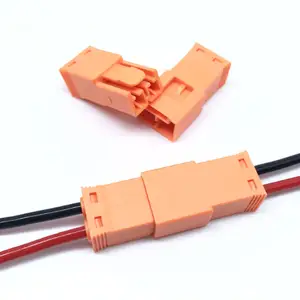 Conector de cable europeo estándar, cable LED macho y hembra, Conector de enchufe para luces LED