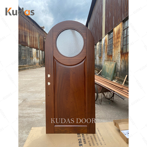 Custom Interior Wood <strong>Door</strong> Interior Arch Top Embedded <strong>Door</strong> <strong>Leaf</strong> Interior <strong>Doors</strong> for Houses - Product Image 5
