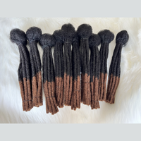 Extensions de Dreadlocks Humaines En Gros Faites à la Main Naturelles Couleur T1B/30# 6-30 Pouces 0,6 0,8 cm Cheveux Dread Locks