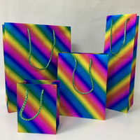 Nouveaux sacs cadeaux de Noël réutilisables à paillettes, mini sacs de courses colorés à ouverture supérieure, recyclables, à fond carré, en plastique PP thermoscellable, OEM