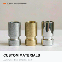 Suku Cadang Mesin Pertanian CNC, Komponen Flens Aluminium Kuningan Baja Tahan Karat Kustom, Menerima Pesanan OEM