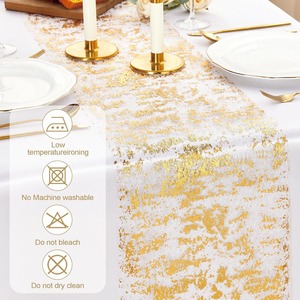 <span class=keywords><strong>Chemin</strong></span> <span class=keywords><strong>de</strong></span> <span class=keywords><strong>table</strong></span> en tissu maillé brillant avec paillettes dorées et argentées, réutilisable pour les mariages, les fêtes, les événements, la décoration <span class=keywords><strong>de</strong></span> <span class=keywords><strong>table</strong></span> à dîner à la maison - Product Image 3