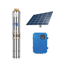 Kit de pompe à eau solaire submersible pour puits profond 12m³/h 213m 530V 4000W 5.5HP 4 pouces Bomba De Agua Solar