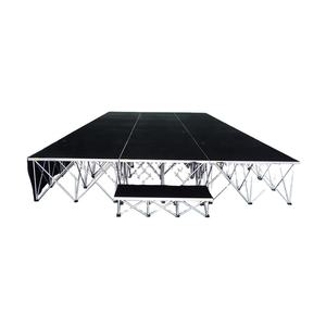 Modular Stage 1x1M Quick Mobile Stage Platform with Folding Riser for Event Indoor and Outdoor - Product Image 3