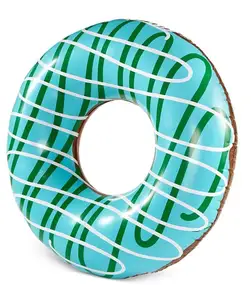 Custom Summer Party donut Swimming Ring inflatable Pool Float Tube Water Ring for Adult and Kids