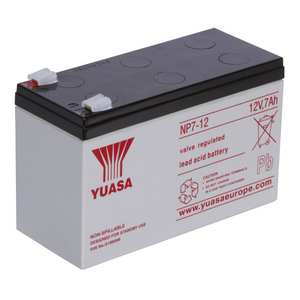 Batería Yuasa NP7-12 12V 7Ah VRLA para uso industrial en UPS - Product Image 3