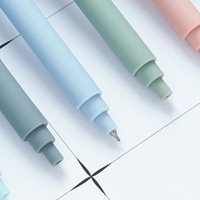 Nouveau stylo neutre à clic 0,5 mm non effaçable, couleurs Morandi, pour la pratique des tests, vente en gros, papeterie étudiante