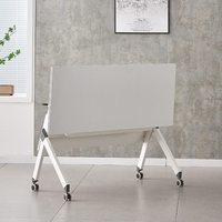 Table de formation pliante modulaire portable moderne SHINING en gros avec plateau en bois pour bureau et conférence – Garantie 1 an
